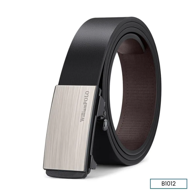 GENUINE LEATHER SILVER CLASSIC BELT